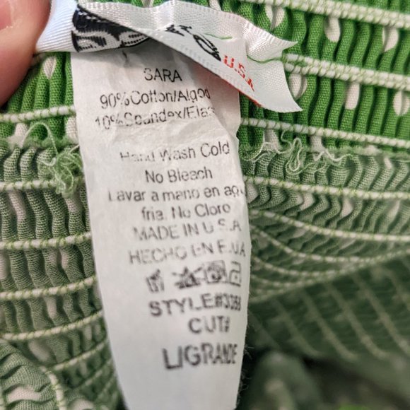 ModCloth/Sara USA Green Polka Dot Halter Dress - Size L - Picture 6 of 7